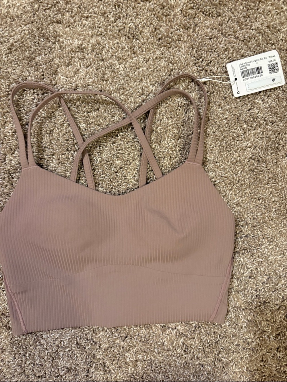 Lululemon like a cloud bra b/c * ribbed